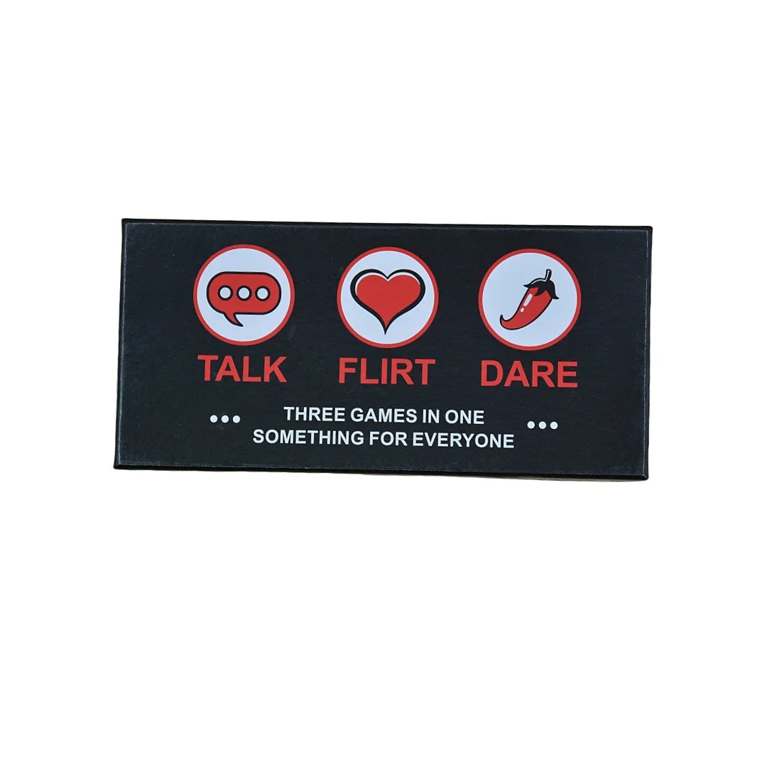 Party Games (Talk Flirt Dare), Board Games, Card Games, Interactive Tabletop Games, Suitable for Parties, Ideal as a Gift