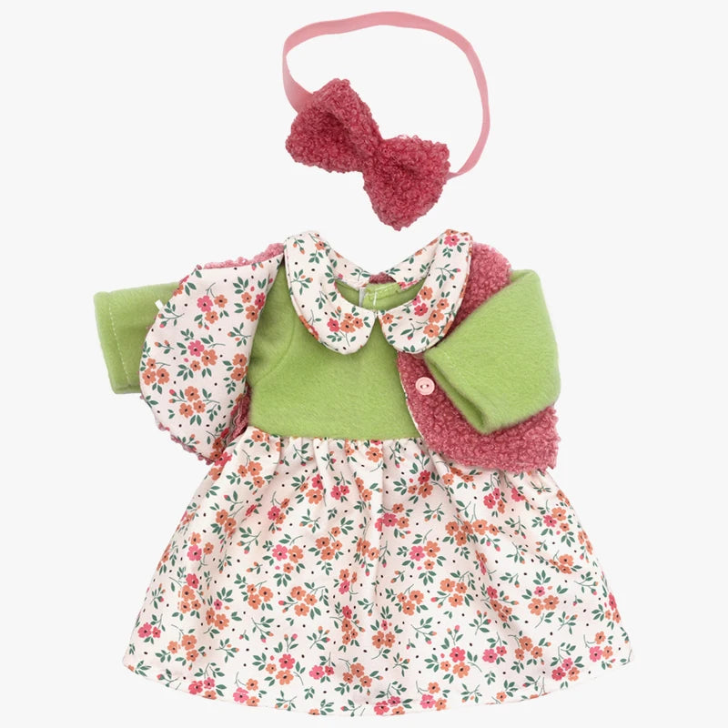 Reborn Baby Doll Winter Coat Pink Skirt 18 Inch Girl Dolls Clothes Jacket Children Xmas Gift Toys Wears