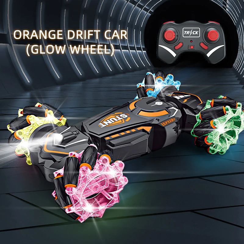RC Drift Car Toy, Cool and Dynamic Dazzling, Made of Large Glow Wheels