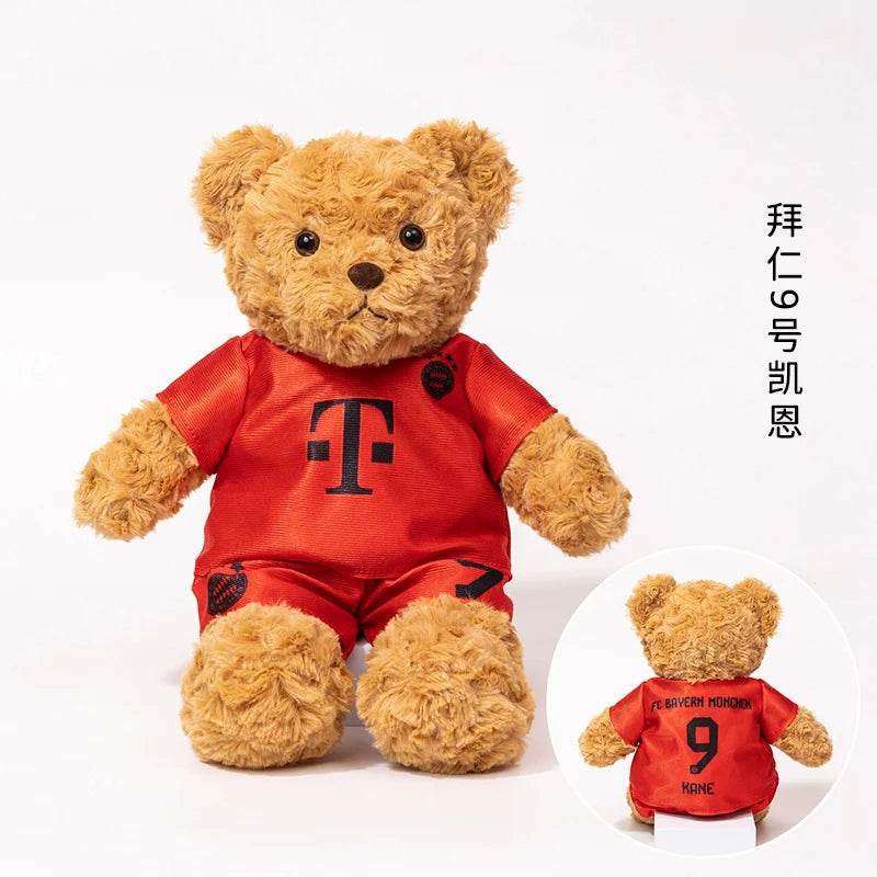 Plush Football Player Toys Plushie Teddy Bear Doll Souvenir For Children