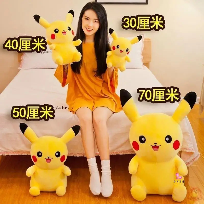 25cm Pokemon Pikachu Plush Toys Kawaii Japan Anime Elf Plush Doll Soft Stuffed Pikachu Doll Home Decor Girl Birthday Gift