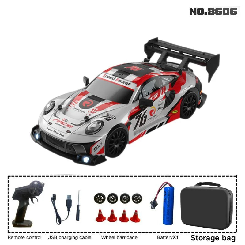 New 1:24 RC drift vehicle, Mustang 4WD cars, racing car with remote control, gift, competition racing car, children's toy