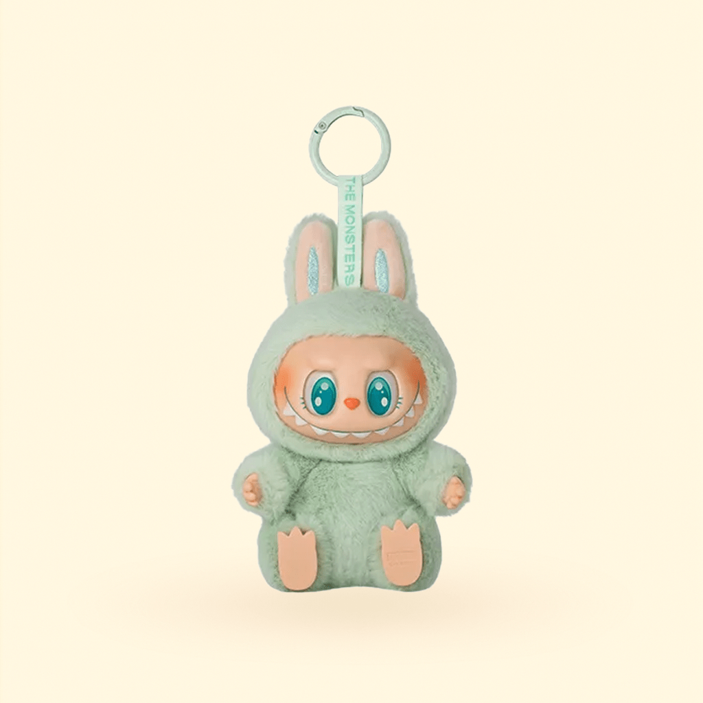 The Monsters “Have a Seat” – Ququ (Mint Green Bunny Plush Keychain) - ImLabubu